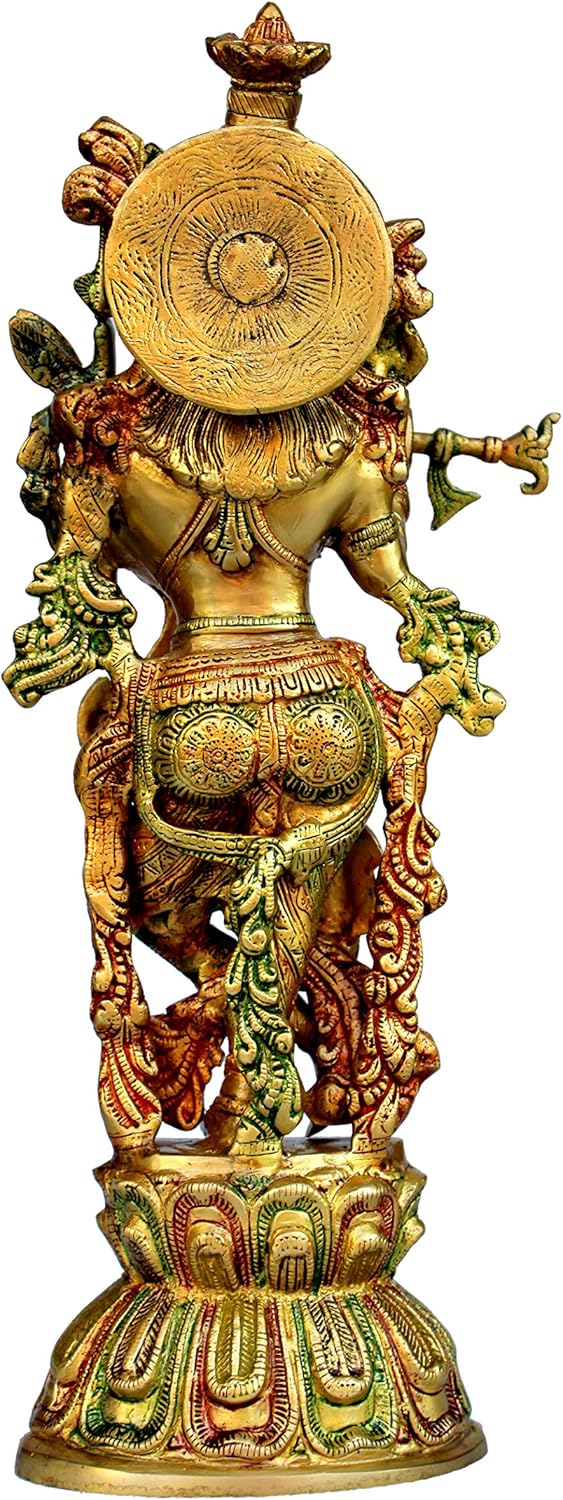 eSplanade Radha Krishna Kishan Murti Idol Statue Skulptur | Pooja Idols | Heimdekoration (45,7 cm),