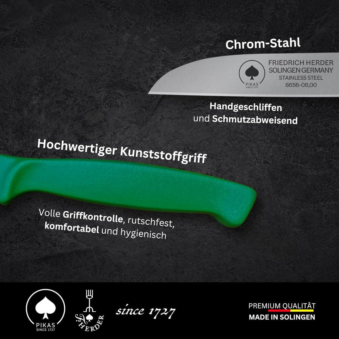 Solinger Kunststoff Zöppken -scharfes Gemüsemesser und Küchenmesser, Kleines Obst- und Schneidemesse