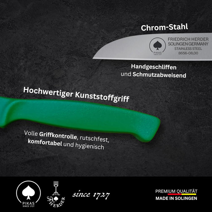 Solinger Kunststoff Zöppken -scharfes Gemüsemesser und Küchenmesser, Kleines Obst- und Schneidemesse