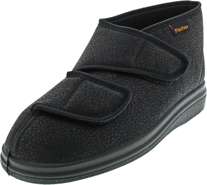 Fischer Herren Ortho Hohe Hausschuhe 36 EU Schwarz Schwarz 222, 36 EU Schwarz Schwarz 222