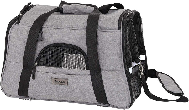 lionto Faltbare Hundetasche Hundebox Reisetasche für Haustiere Hundetransportbox Flugzeugtasche für