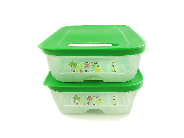 TUPPERWARE Kühlschrank 1,8 L grün (2) KlimaOase flach PrimaKlima Klimakönig 17187
