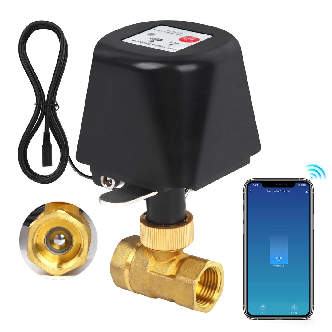 Smart Ball-Wasserventil, App-Steuerung, 4 Timer-Modi für automatische Steuerung, unterstützt 2,4-GHz