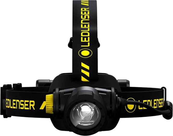 Ledlenser H7R Work Robust Stirnlampe LED, aufladbar mit Lithium Akku, wasserdicht IP67, 1000 Lumen,