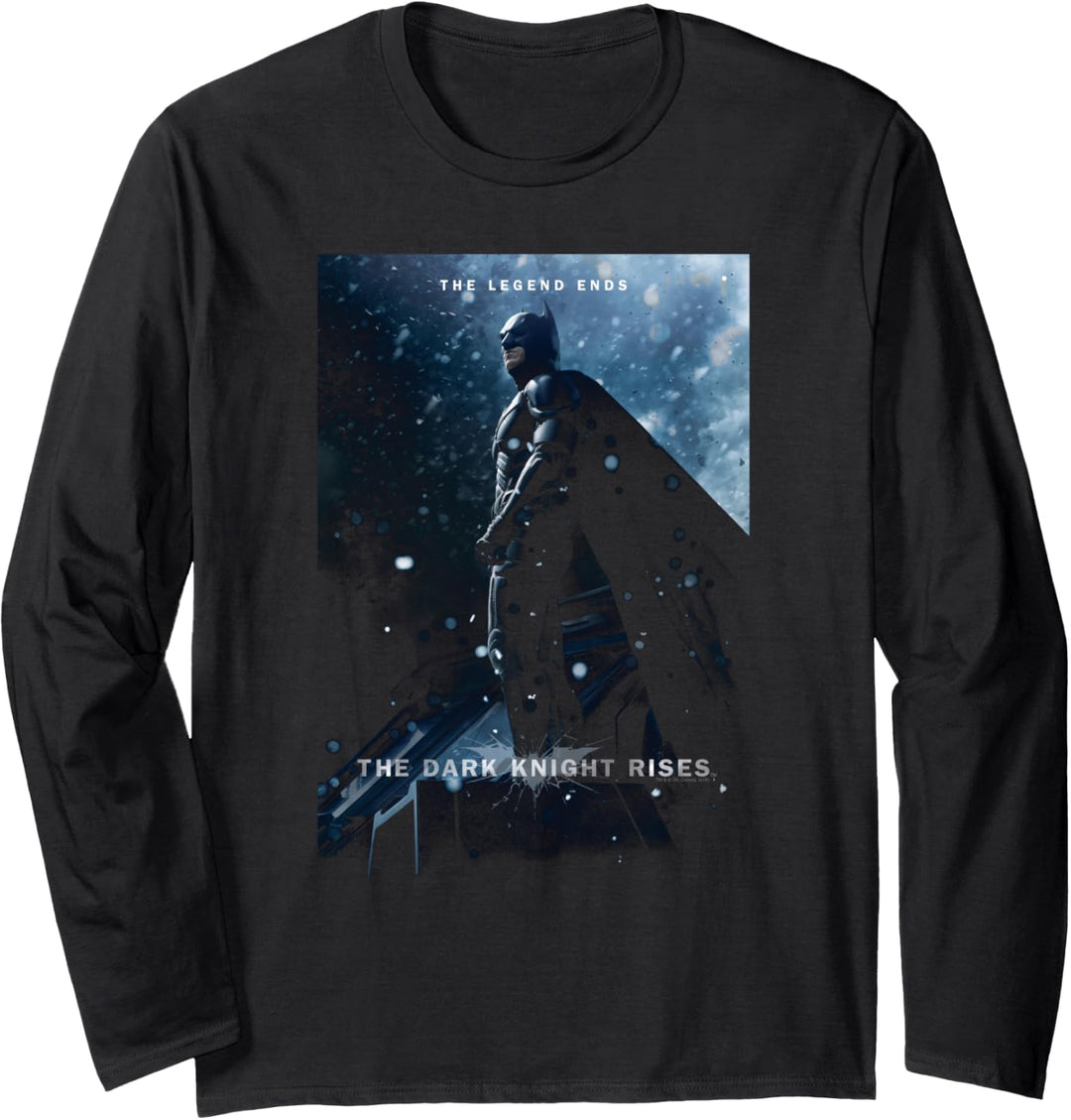 Batman Dark Knight Rises Batman Poster Langarmshirt
