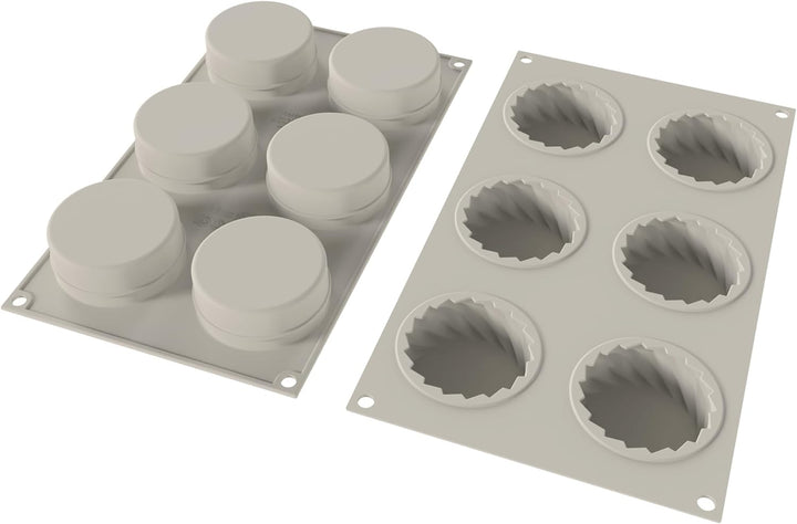 silikomart - Mini DRESS - Silikon Mould Nr. 6 ø70 H 30 mm, Grau