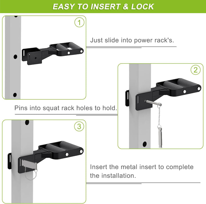 Kipika Muti-Grip Dip-Barren-Aufsatz für 5,1 x 5,1 cm und 7,6 x 7,6 cm Power-Rack, breite und schmale