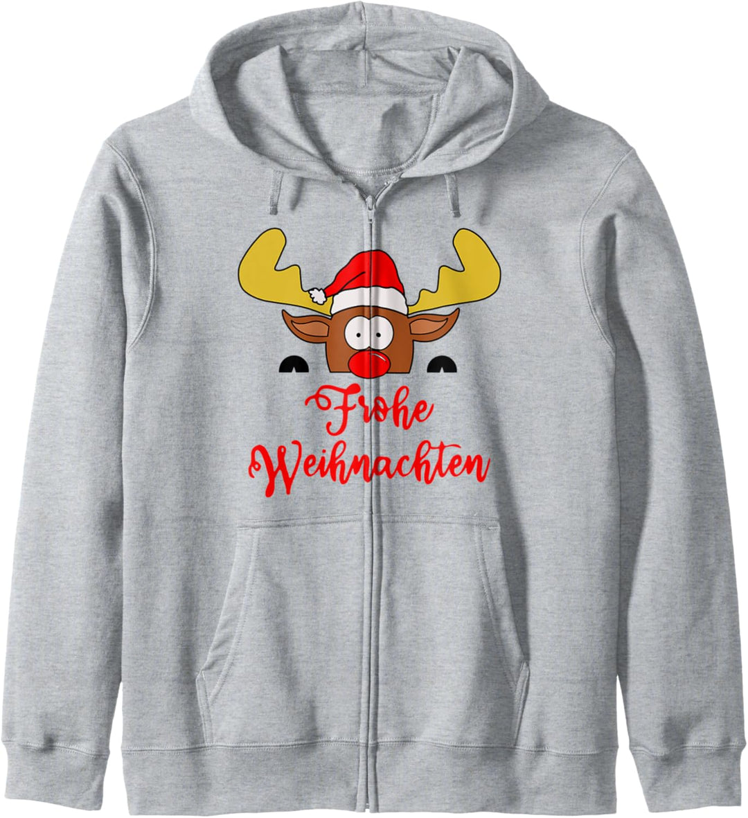 Rudolf Weihnachten süsses Rentier rote Nase XMas Kapuzenjacke