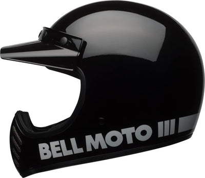 Bell Moto-3 Classic Solid Gloss Black Full Face Helmet