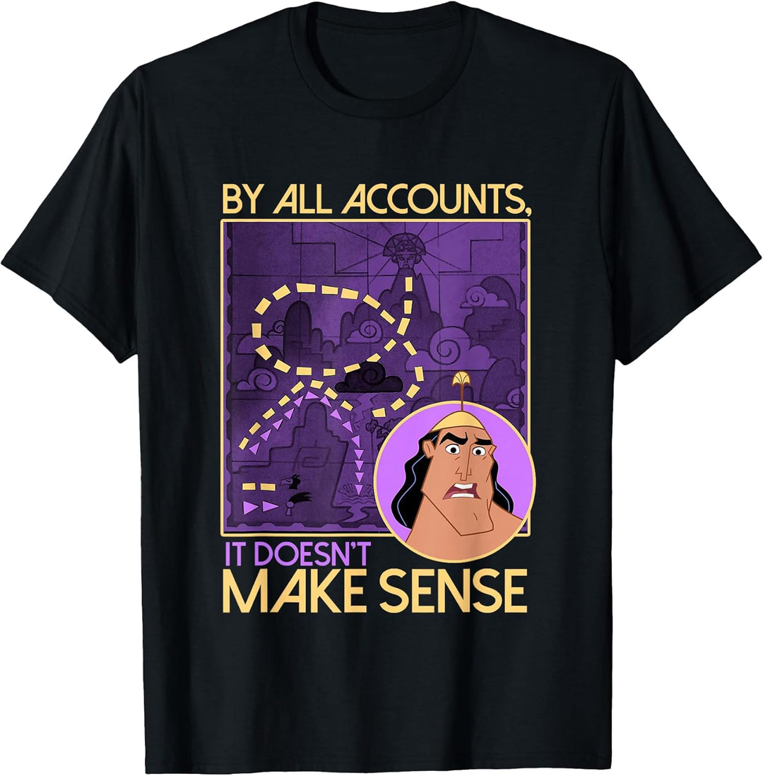 Womens Disney Emperor's New Groove Kronk Doesn't Make Sense T-Shirt Large Black
