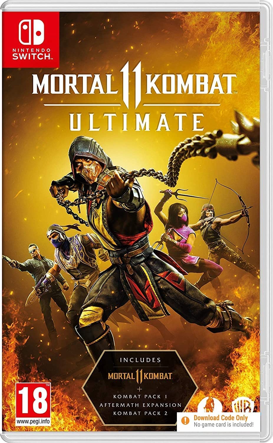 Mortal Kombat 11: Ultimate Edition (Code in a Box) /Switch Nintendo Switch Standard Edition, Nintend