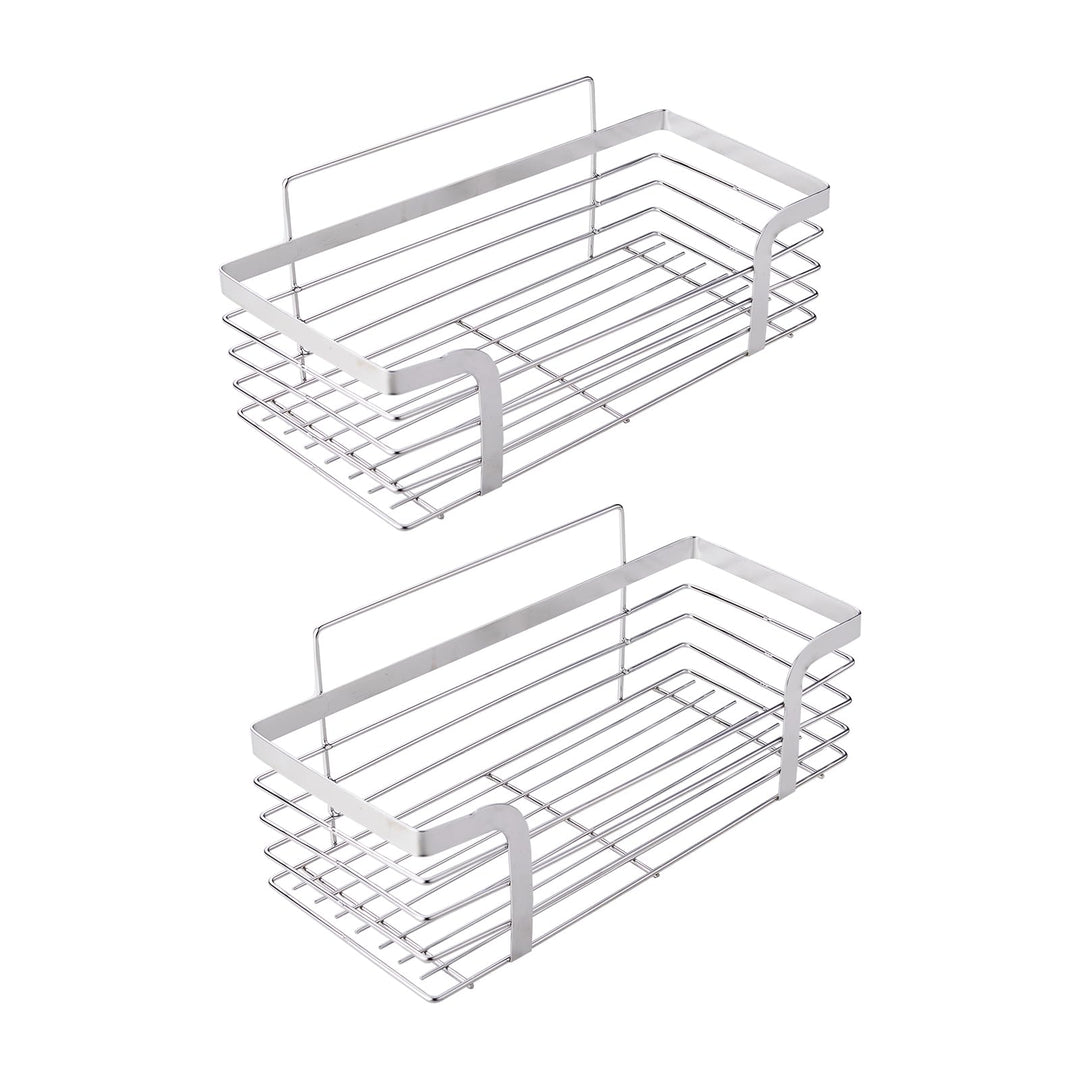 Ibergrif M34036A Duschablage ohne Bohren, 2 Stück Rostfreie Badezimmer Organizer, Badregal Edelstahl
