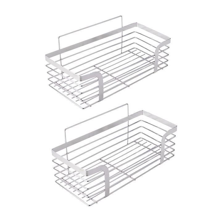 Ibergrif M34036A Duschablage ohne Bohren, 2 Stück Rostfreie Badezimmer Organizer, Badregal Edelstahl