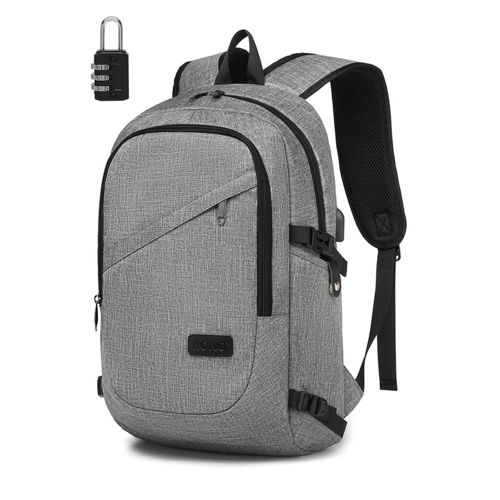 KONO Laptop Rucksack für Herren und Damen, Wasserdichter und Diebstahlsicher Business Laptoprucksack