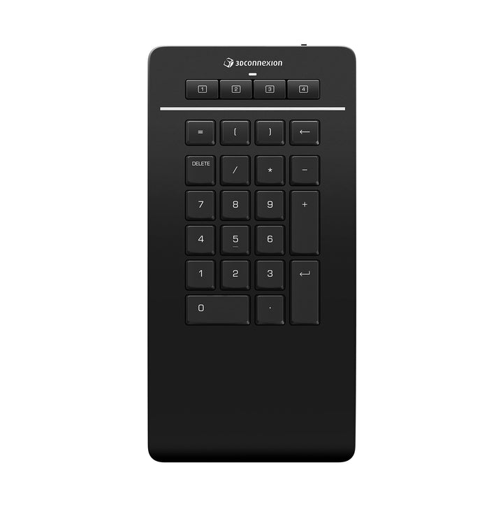 3Dconnexion Numpad Pro (Kabelloser Nummernblock, Bluetooth, USB-C), Mattschwarz