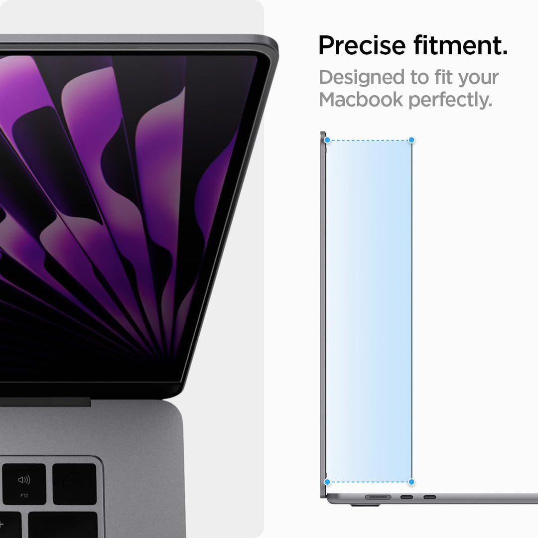 Spigen SafeView Magnetischer Blickschutzfilter für MacBook Air 15 Zoll (M2, 2023), Sichtschutzfilter