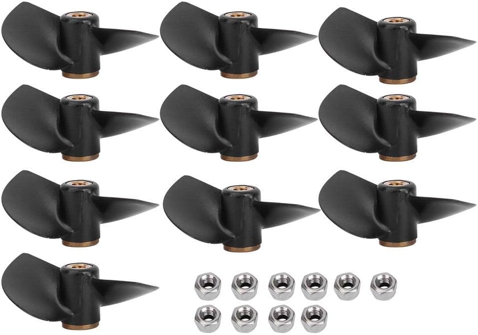 RC Propeller Ersatz, 10 Stück Brushless kompatibel, Boot Propeller Set für Modellbau DIY Wassersport