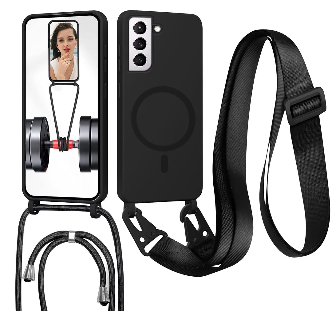 Handykette mit Band für Samsung Galaxy S21 FE Hülle, Lanyard (abnehmbar) Handyhülle Case mit justier