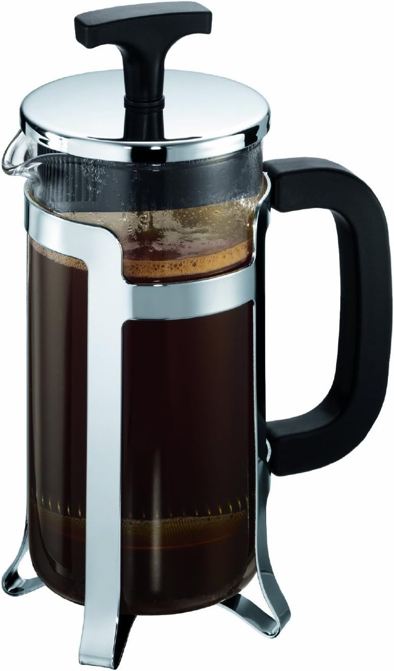 Bodum JESPER Kaffeebereiter (French Press System, Verchromter Edelstahlrahmen, 0,35 liters) glänzend