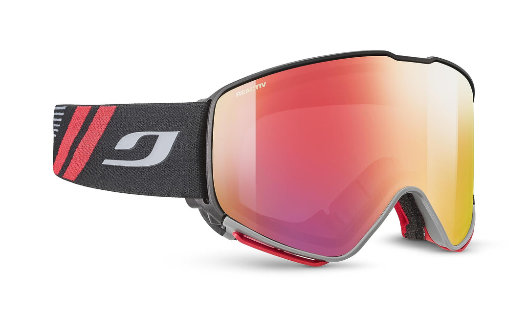 Julbo Unisex Quickshift Otg Skimaske XL schwarz / rot, XL schwarz / rot