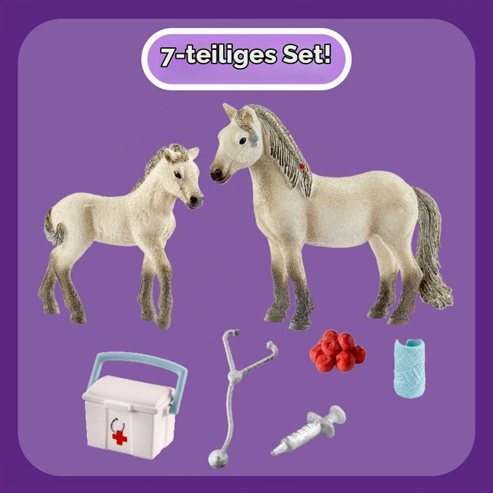 SCHLEICH 42430 Horse Club Hannahs Erste-Hilfe-Set, ab 5 Jahren, Horse Club - Spielset, 19 x 6 x 15 c
