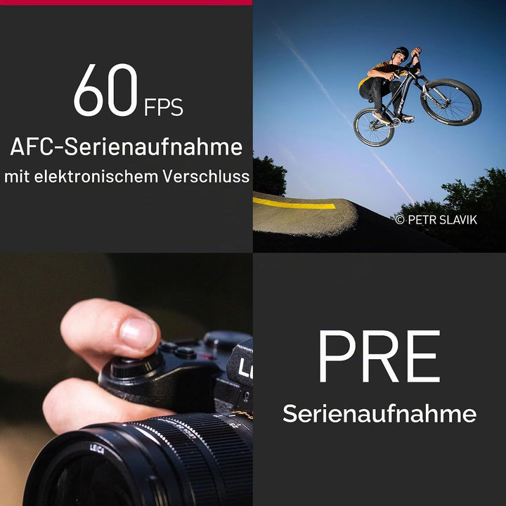 Panasonic LUMIX DC-G9M2ME Micro Four Thirds spiegellose Kamera Lumix G Vario 12-60mm F3.5-5.6 Objekt
