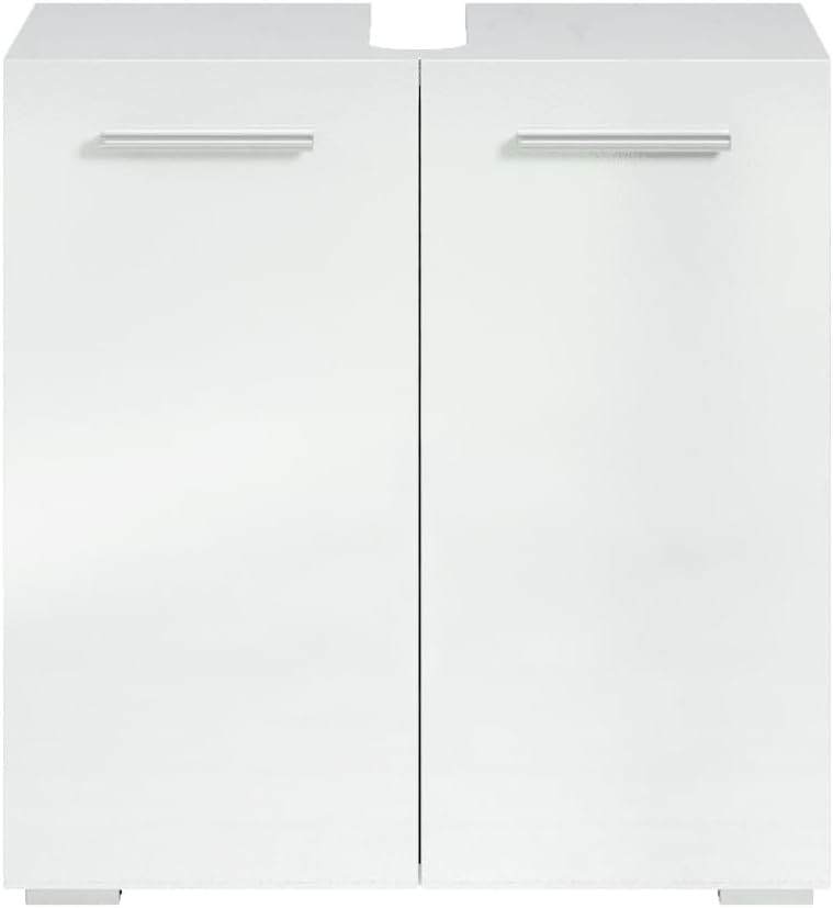Badezimmer Badmöbel Jupiter - Weiss - Unterschrank Badmöbelset Badschrank Schrank Waschbeckenuntersc