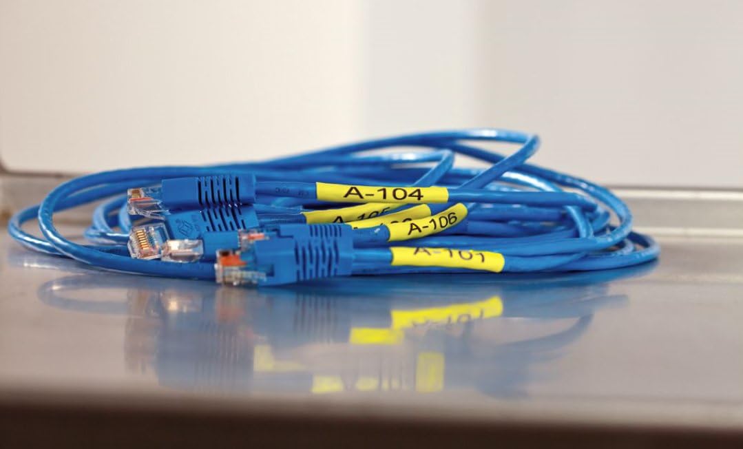 NEOUZA 18052 S0718270 Kompatibel für DYMO Rhino IND Pro Industrial Schrumpfschlauch-Kabeletiketten E