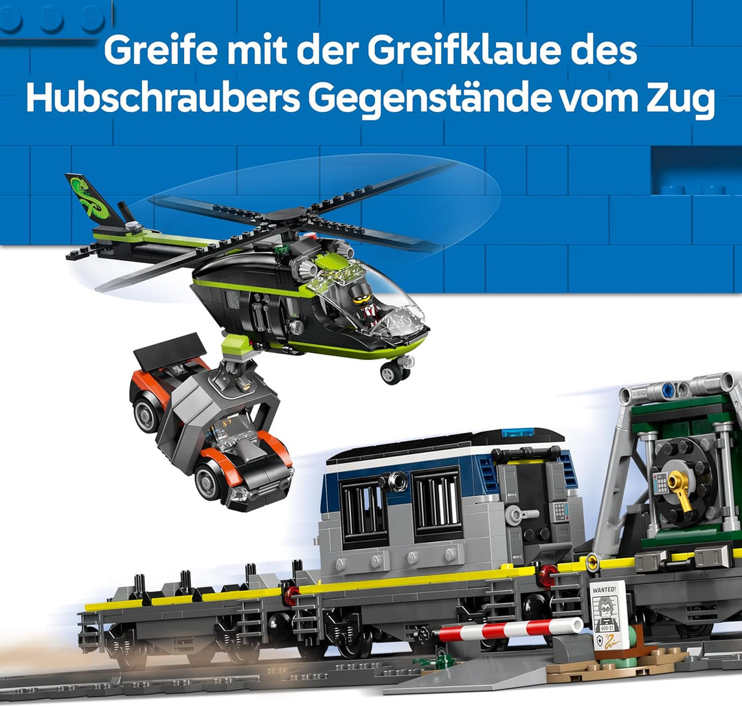 LEGO City City Überfall auf den Polizeizug - Ferngesteuerter Spielzeug Zug - Modellbau mit kreisförm