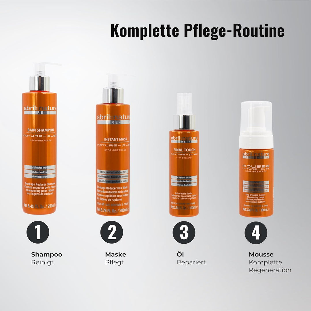 Abril Et Nature Bain Shampoo Nature-Plex - Feuchtigkeitsspendendes, reparierendes Shampoo- Für stark