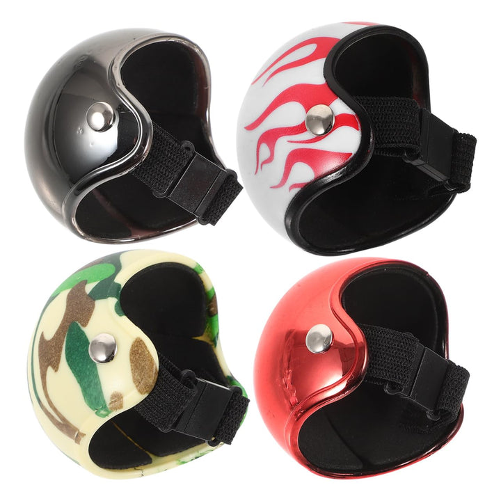 BESPORTBLE 4Stücke Puppenhelm Helme Für Spielzeughäuser Witzige Und Farbenfrohe Mini Helme Für Puppe