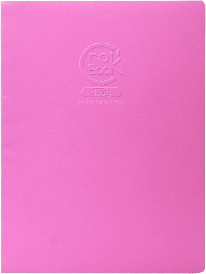 Clairefontaine 60338C - Packung mit 10 Skizzenheften Crok'Book 17x22cm Hochformat 20 Blatt weisses Z