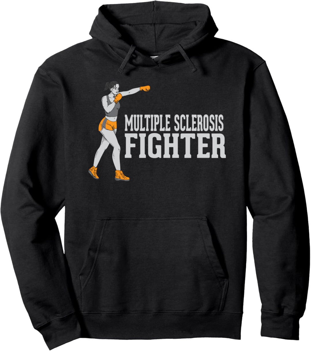 Multiple Sclerosis Fighter - Support MS Awareness Warrior Pullover Hoodie