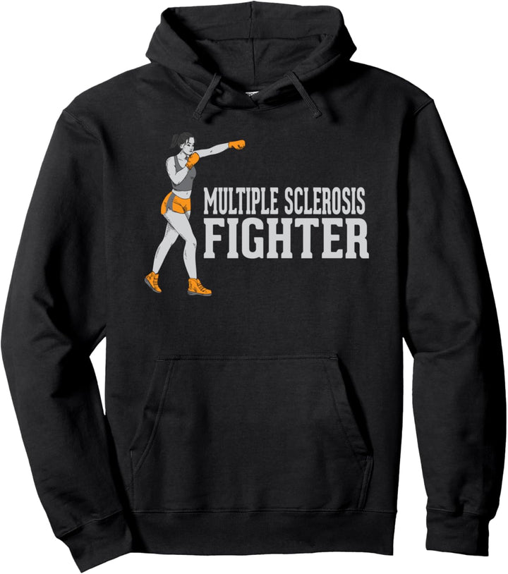 Multiple Sclerosis Fighter - Support MS Awareness Warrior Pullover Hoodie