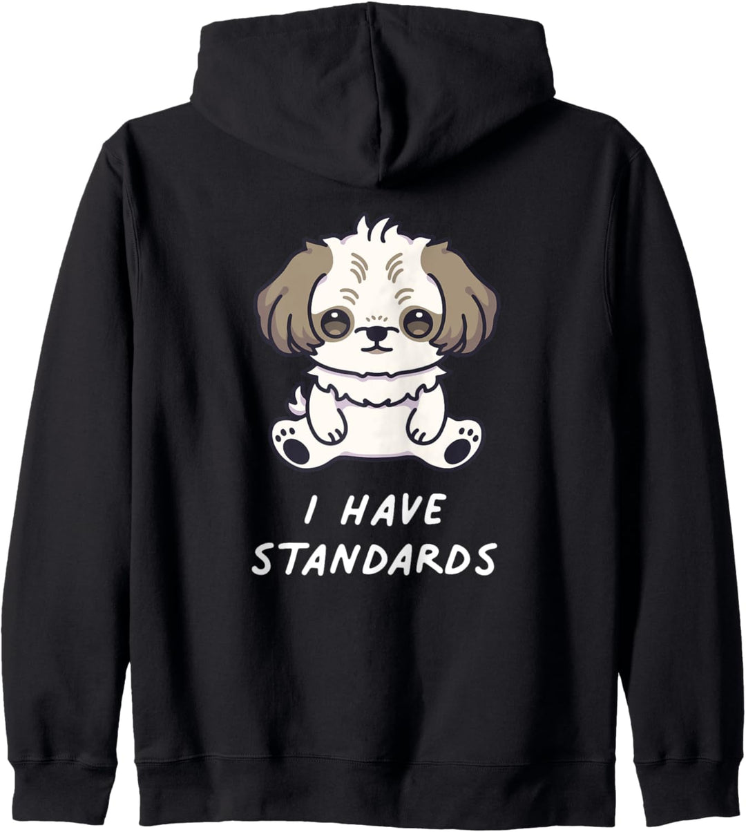 I Have Standards Shih Tzu Kawaii Anime Hund Dog Hundefreunde Kapuzenjacke