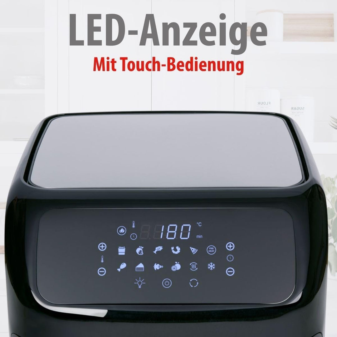 alpina Heissluftofen und Heissluftfritteuse - Airfryer - Digitale Zeit- und Temperaturkontrolle - 18