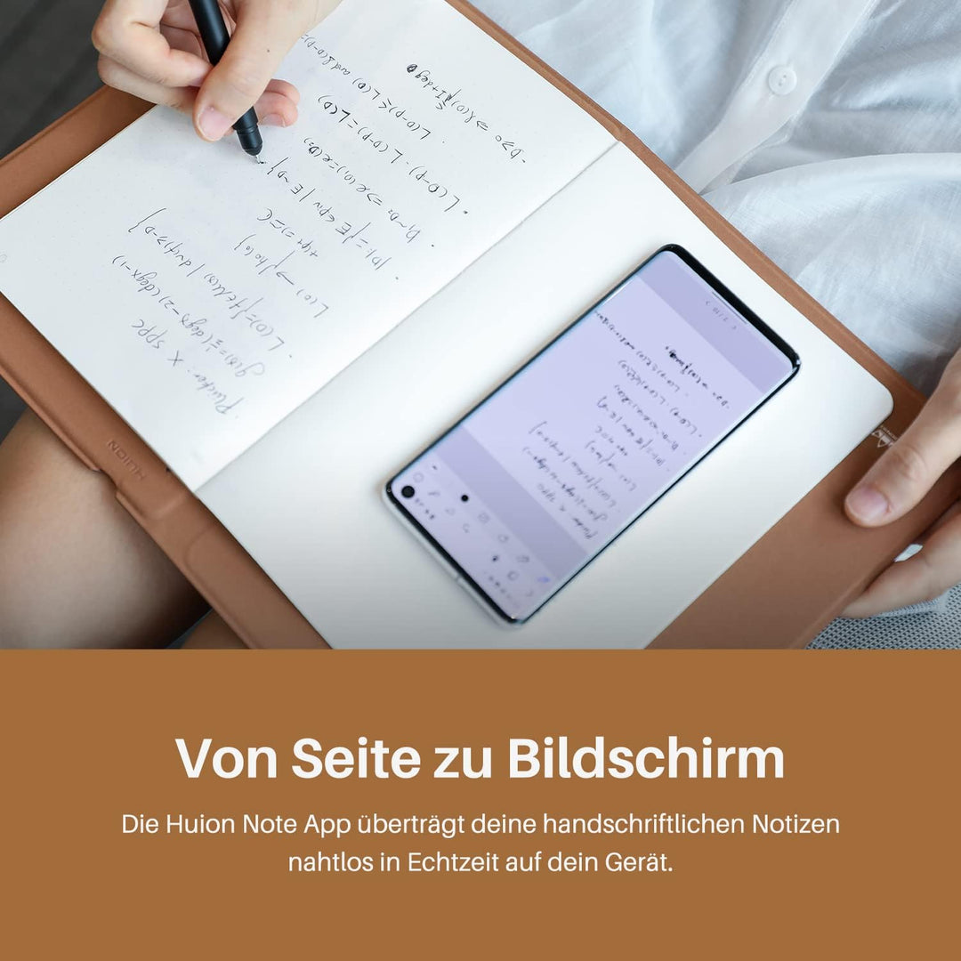 HUION Note X10 Grafiktablett für Laptop, Digital 2-in-1 Kabelloses Bluetooth Notizbuch, Elektronisch