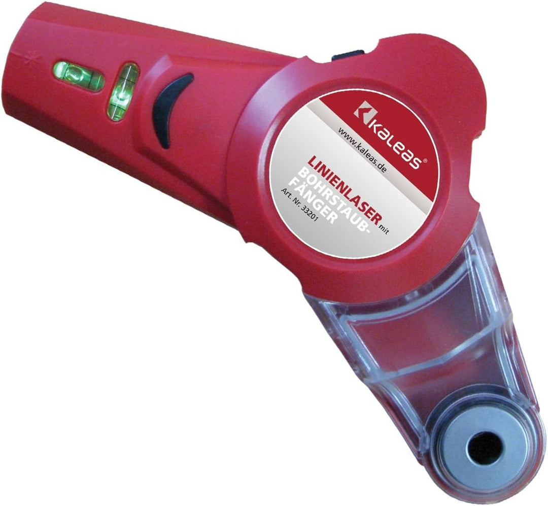 Linienlaser mit Bohrstaubfänger 2in1, selbsthaltend durch Vakuum (33201)
