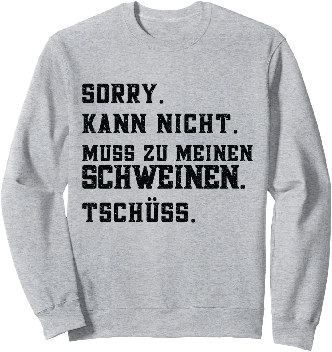 Schweine Schweinezucht Schwein Sweatshirt