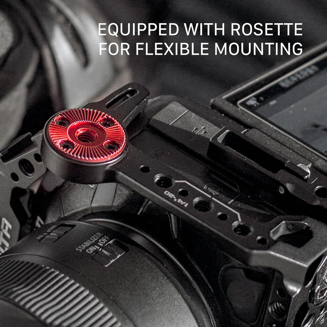 Tilta Kamerakäfig kompatibel mit Canon R5/R6 Kit A V2, mit Schnellverschluss-Griff, Schwarz TA-T22-A