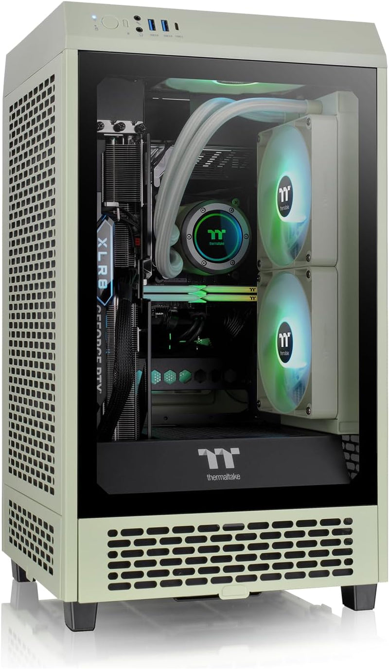 Thermaltake The Tower 200 | Mini Chassis | Matcha Green, Matcha Green