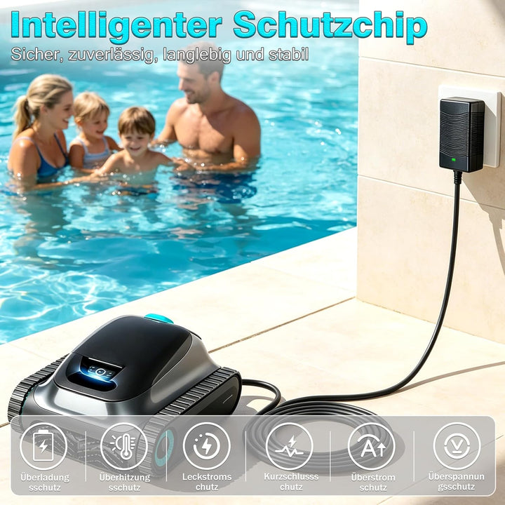 Ladegerät für Poolroboter, 16.8V Ladegerät für Aiper Scuba S1 Akku Roboter Pool Reiniger Kompatibel