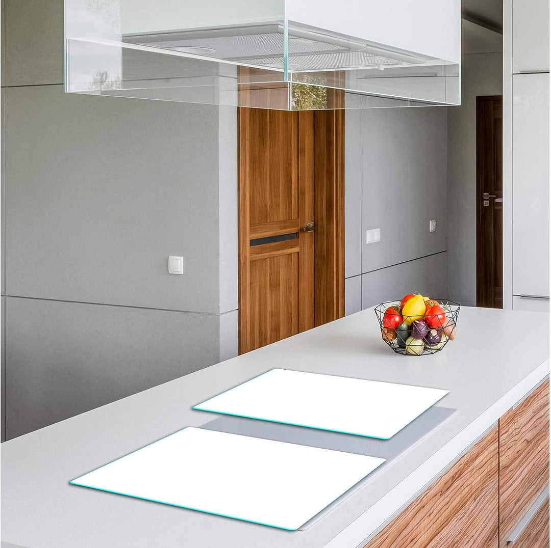 TMK | Herdabdeckplatten ceranfeld 2 Teilig 40x52 cm | Ceranfeldabdeckung Küche Elektroherd Induktion