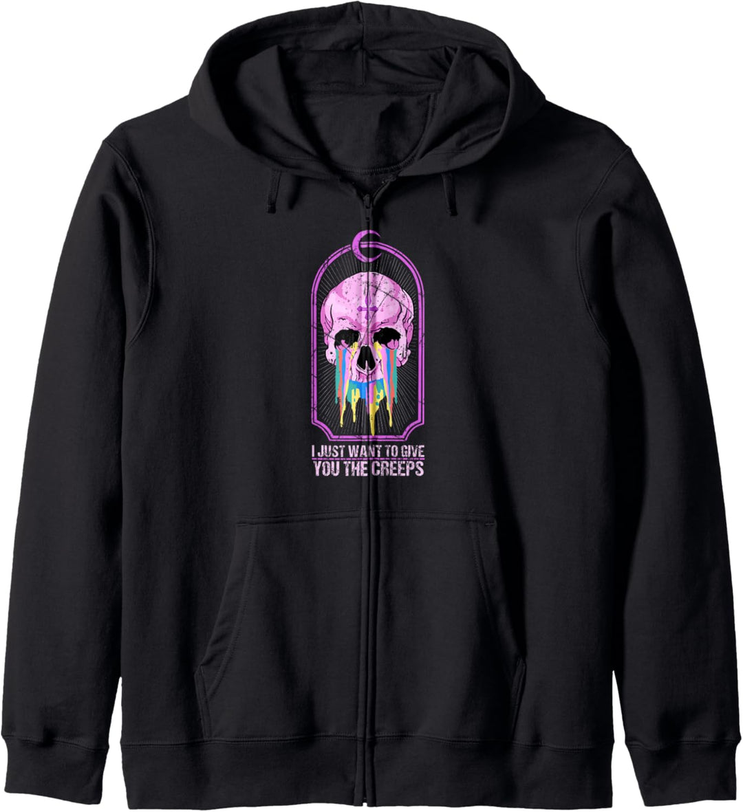 Pastell Goth geben Ihnen die Creeps Kapuzenjacke