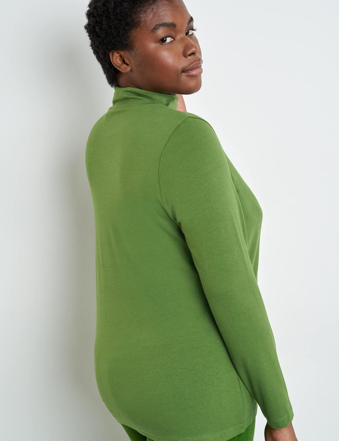 Samoon Damen 171050-26400 T Shirt, Basil Green, 44 EU