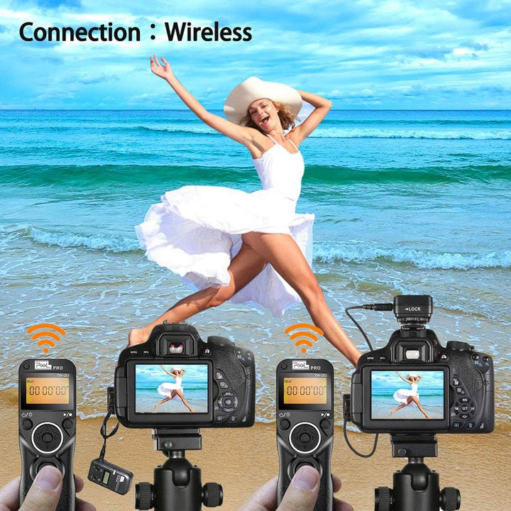 Fernauslöser Kompatibel für Nikon, PIXEL TW-283 DC2 Funk Fernauslöser Kabellos Drahtauslöser Timer F