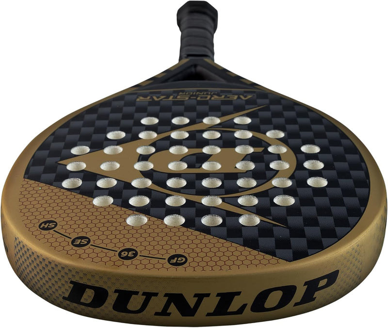 Dunlop Padelschläger Aero-Star Junior (2023), Schwarz/Gold