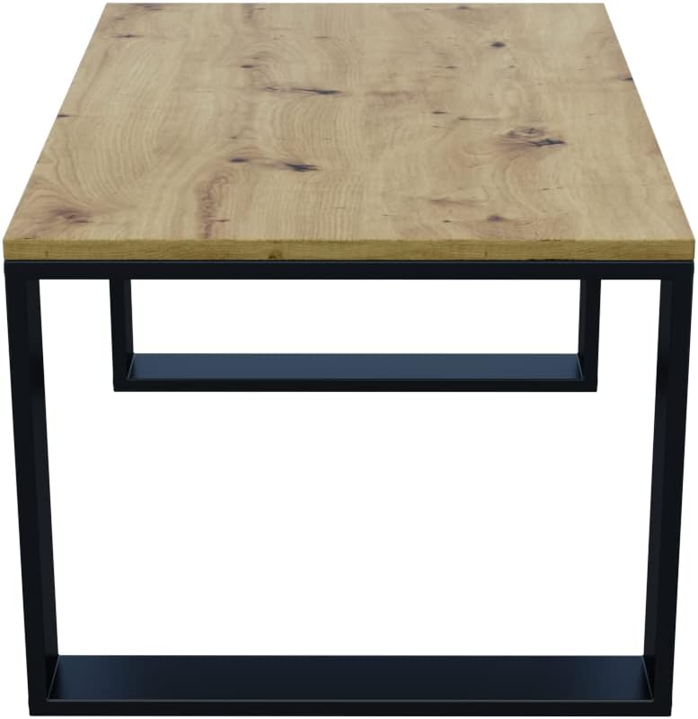 AKKE Couchtisch Wohnzimmertisch Beistelltisch Tisch Für Wohnzimmer Artisan Oak Yellow 90 x 60 x 55 L