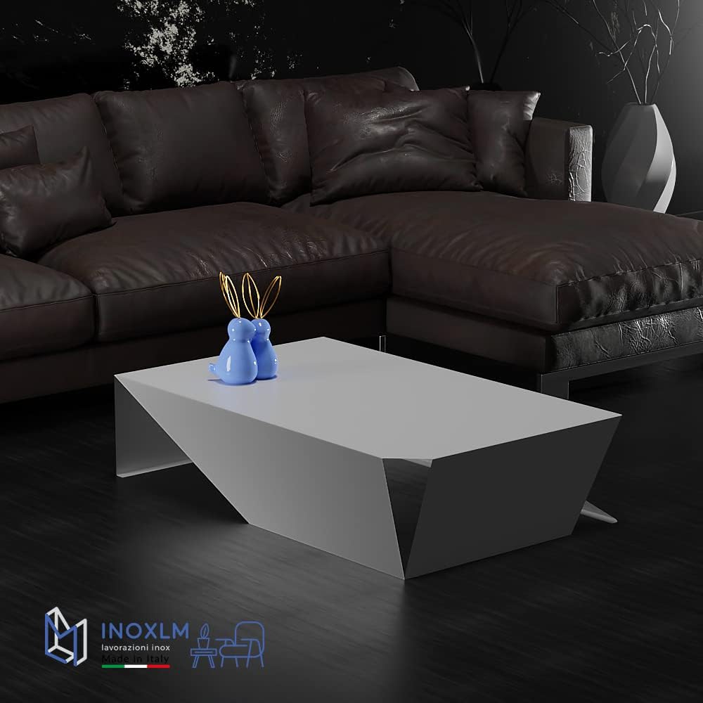 INOXLM Couchtisch Dion | Couchtisch | Couchtisch | Niedriger Design Tisch | Couchtisch Made in Italy