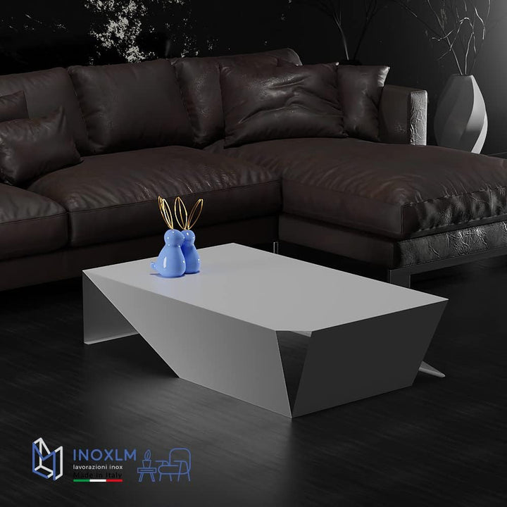 INOXLM Couchtisch Dion | Couchtisch | Couchtisch | Niedriger Design Tisch | Couchtisch Made in Italy